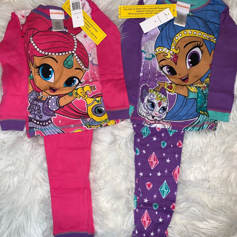 NWT Shimmer and Shine - 2 Cotton Sleepwear
